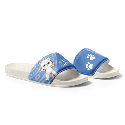 Blue Cat Paw Women's Slides