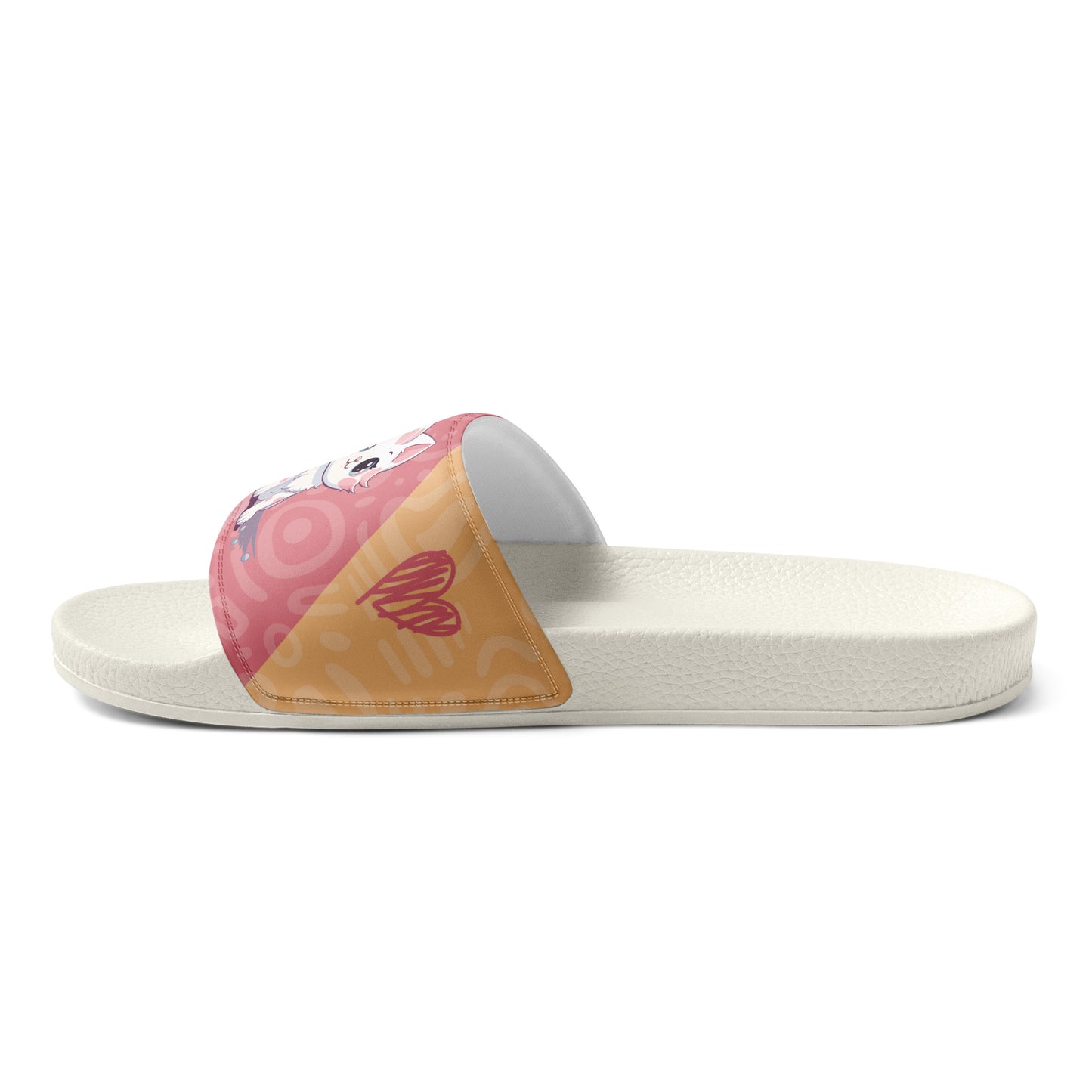 Cute Cat-Themed Pink Women's Slides